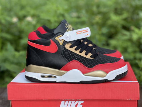Original level Nike Air Flight 89 _Team Red_ red and black gold color scheme number_ DD8493 091_ full code shipment 39--45-e52730cd